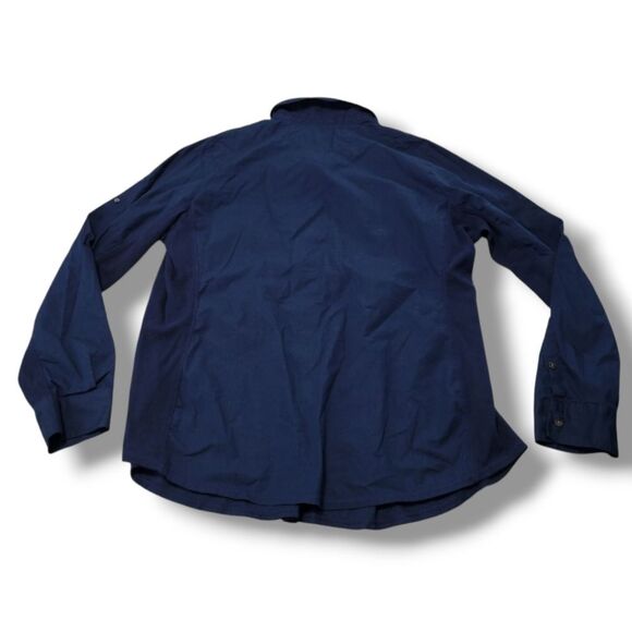 Converse Top Size 3 Converse One Star Shirt Button Down Shirt Roll Tab Sleeves - Picture 5 of 6